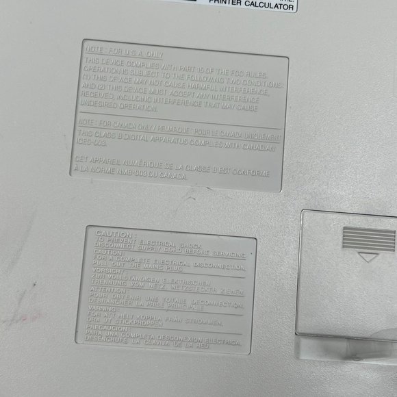 Sharp EL-1801V 12 Digit 2 Color Printing Electronic Calculator w/power cord EUC - Picture 5 of 7